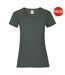 T-shirts manches courtes femmes vert bouteille Fruit of the Loom-1