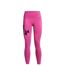 Legging Rose Femme Under Armour Campus - L