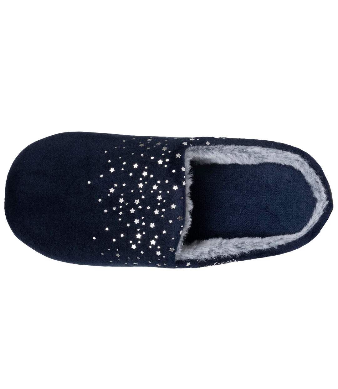 Isotoner Chaussons extra-light Mules femme microvelours, semelle antidérapante-2