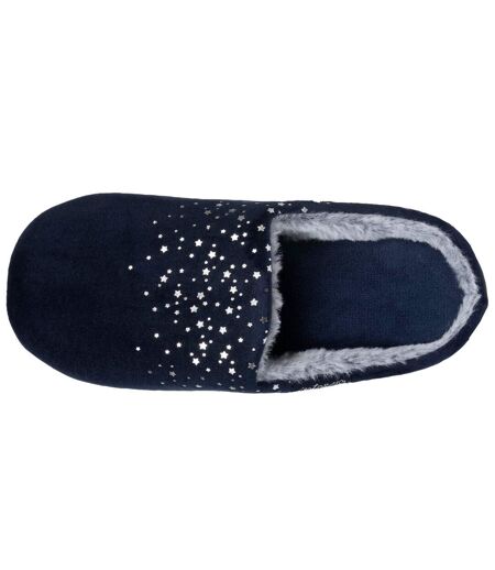 Isotoner Chaussons extra-light Mules femme microvelours, semelle antidérapante