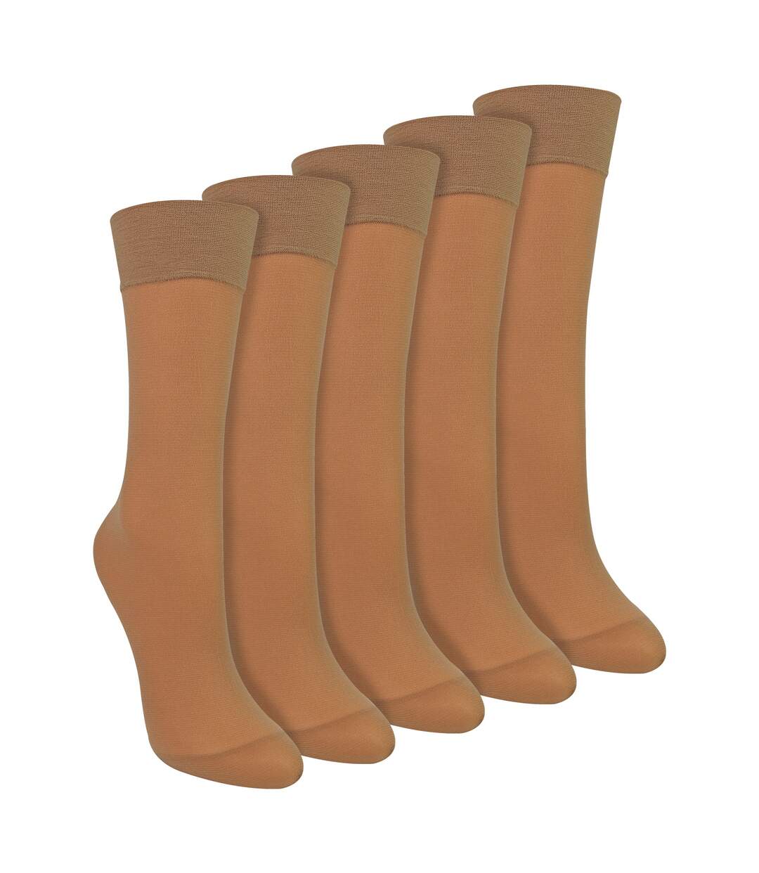 Sock Snob- Lot De 5 Socquettes Femme 15 Deniers Légères Transparentes-1