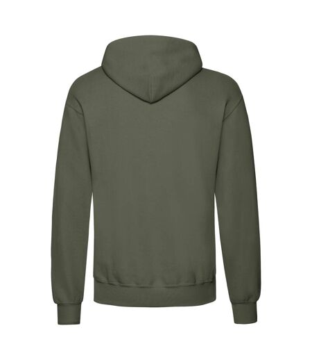 Sweat À Capuche Classic Homme Olive Classique Fruit Of The Loom
