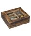 Coffret d'Encens en Bois Taly 25cm Marron-1