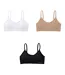 Lot de 3 brassières femme en polyamide unie modèle Fitness Pierre Cardin-1