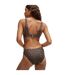 Bas De Maillot De Bain Style Monogramme Femme Marron Boss-3