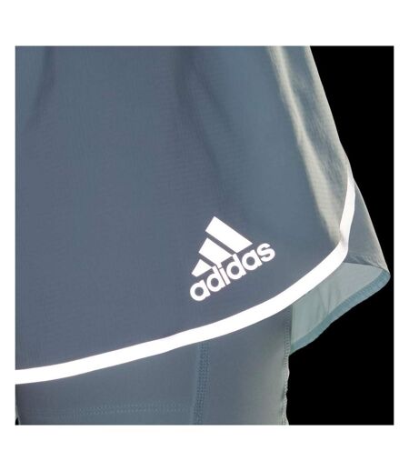 Short de Running Bleu clair Femme Adidas Adizero - L