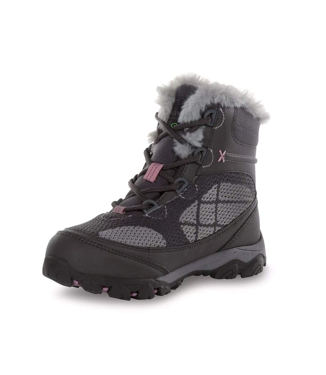 Childrens/kids Hawthorn Evo Walking Boots Granite Fragrant Lilac Regatta-3