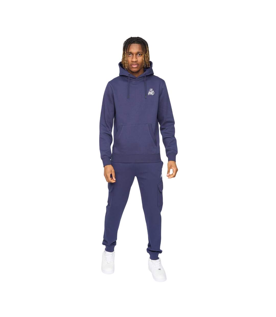 Mens Crosby Cotton Blend Hoodie Navy Kings Will Dream-4