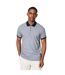 Mens Diamond Jacquard Polo Shirt Grey Maine-1