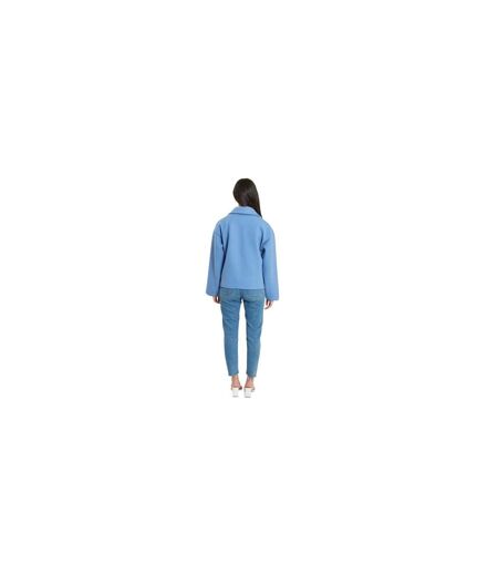Womens/ladies Short Tailored Jacket Powder Blue Be You