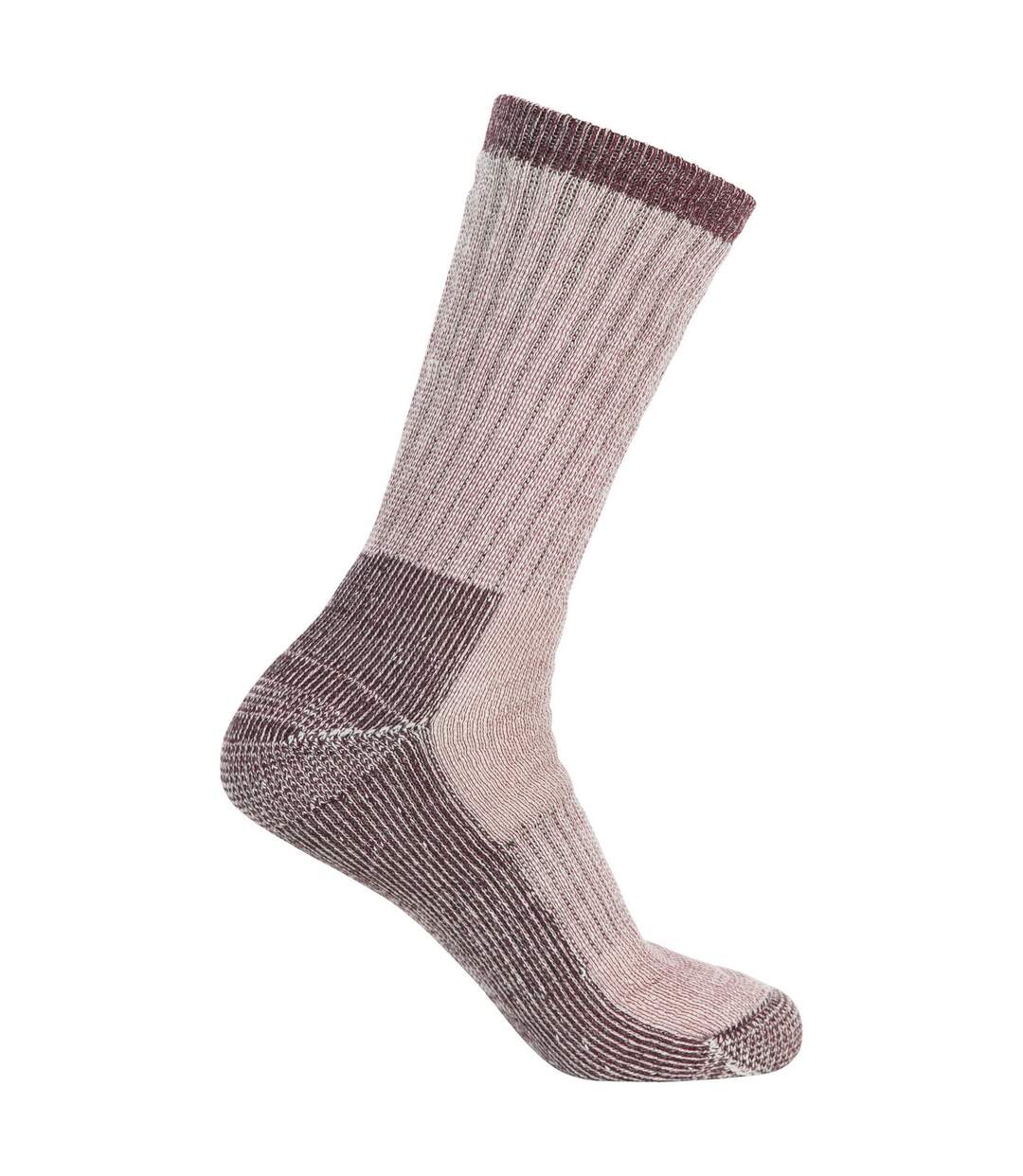 Chaussettes de randonnée springer femme violet chiné Trespass-2