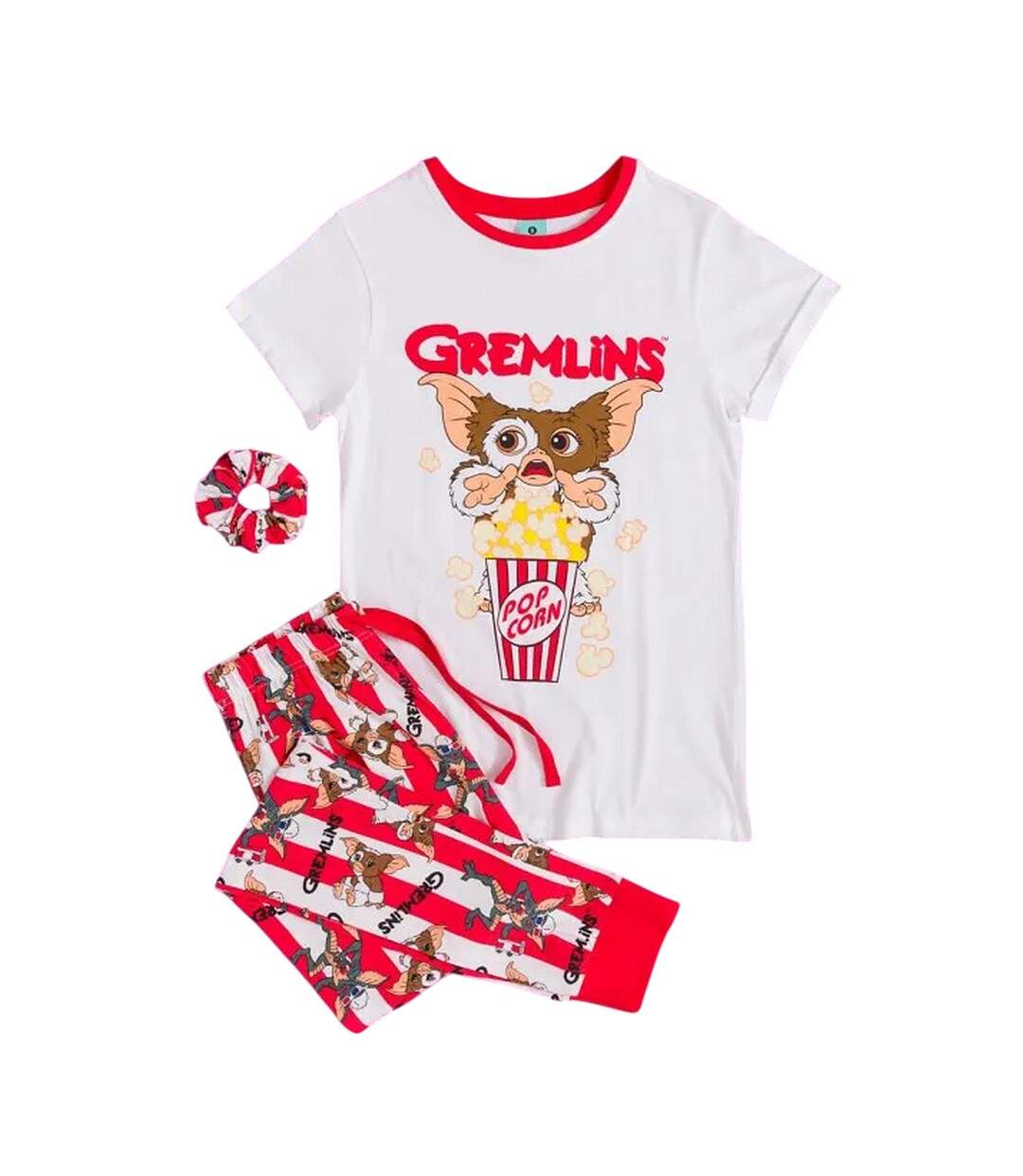 Ensemble De Pyjama Motif Gizmo Movie Night Femme Rouge Blanc Gremlins-2