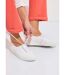 Derbies lacées compensées textile brodé-3