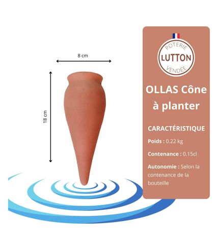 Ollas à planter en argile Cône