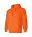 Sweat À Capuche Adulte Orange Fluo Gildan-3