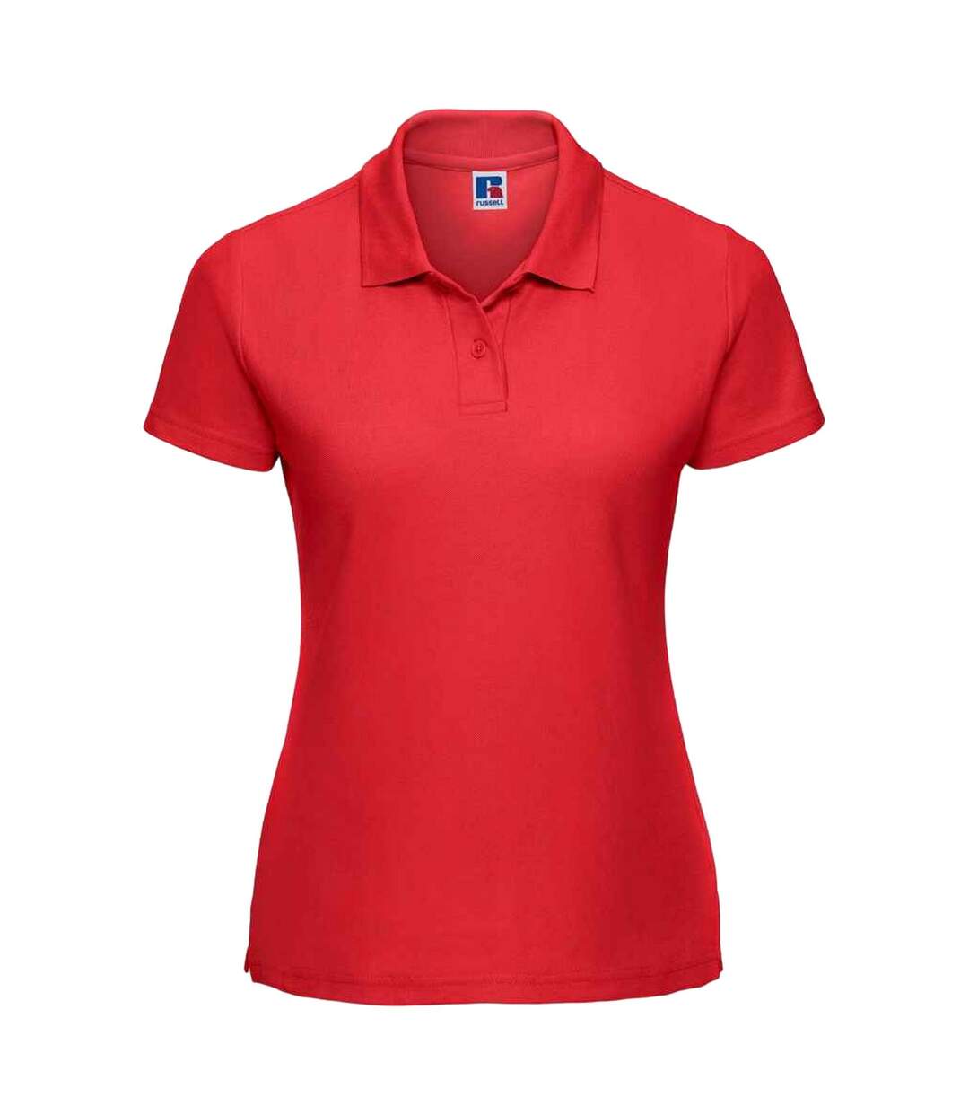 Polo femme rouge vif Russell-1