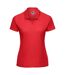 Polo femme rouge vif Russell-1