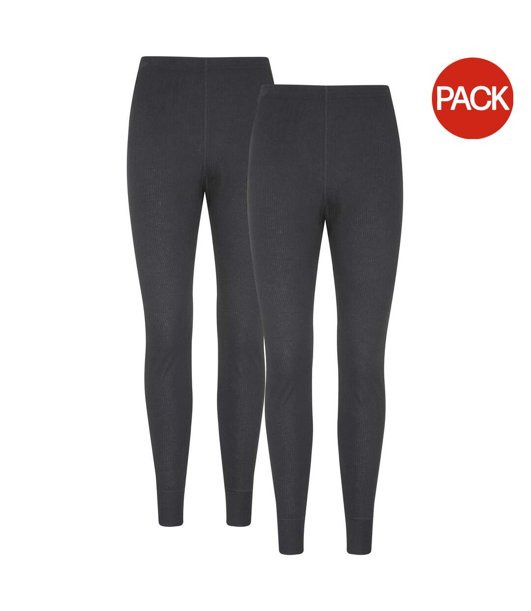 Pack Of 2  Mens Talus Base Layer Bottoms  Black Mountain Warehouse-1