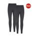 Pack Of 2  Mens Talus Base Layer Bottoms  Black Mountain Warehouse-1