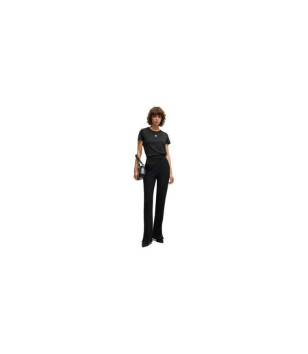 Womens/ladies Eventsa Logo T-shirt Black Boss