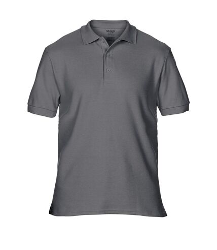 Gildan Mens Premium Cotton Sport Double Pique Polo Shirt (Charcoal) - UTBC3194