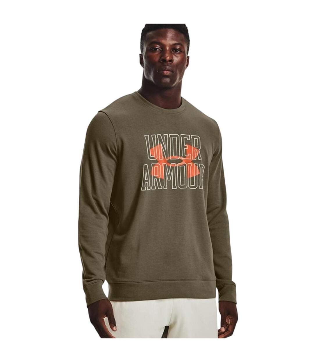 Sweat Rival Terry Homme Vert Under Armour-2