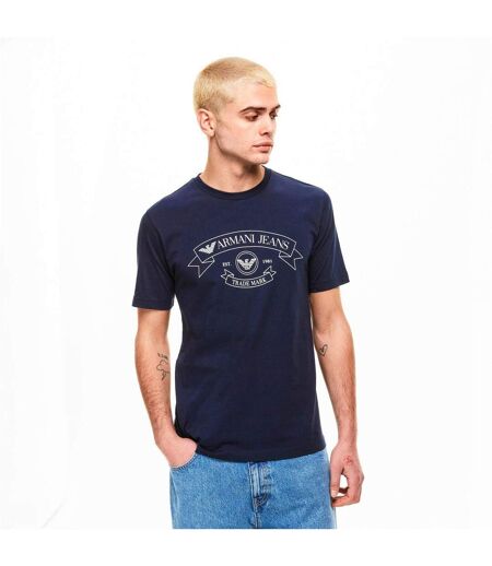 Mens Eagle Crest Regular T-shirt Sky Captain Emporio Armani EA7