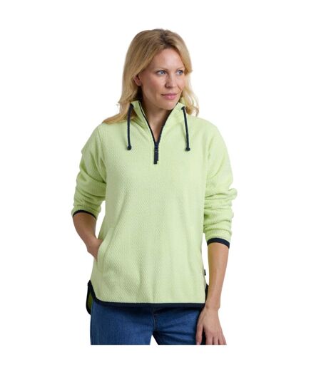 Womens/ladies odina zig zag fleece acid lime Weird Fish