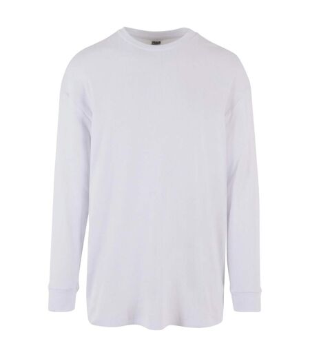 Pull Manches Longues Motif/style Côtelé Homme Blanc Urban Classics