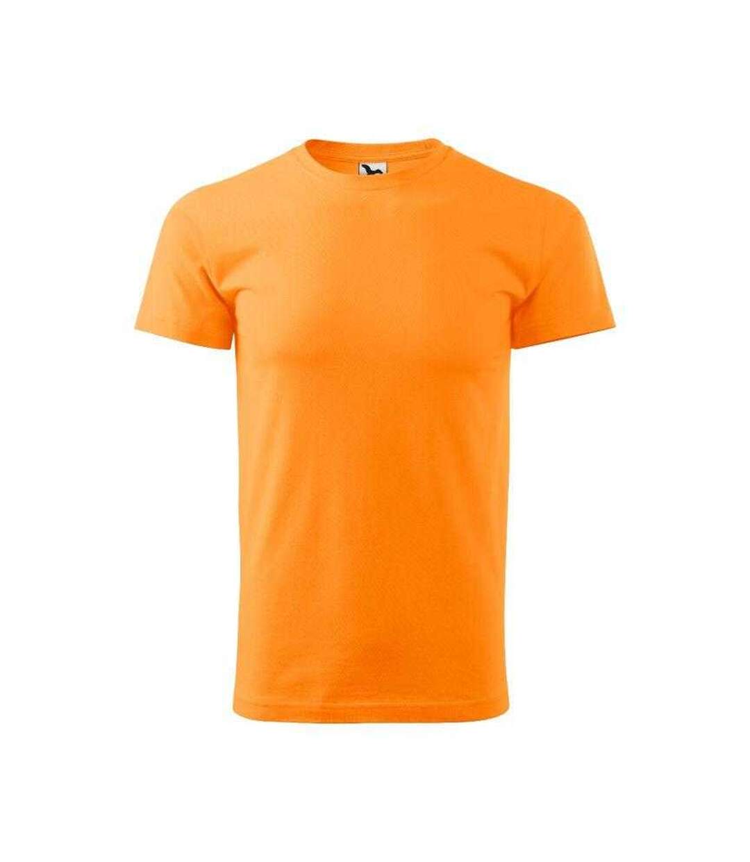 Mens Heavy New T-shirt Orange Malfini-1