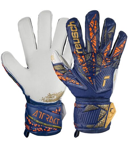Gants De Gardien De But Attrakt Adulte Bleu Marine Foncé Reusch