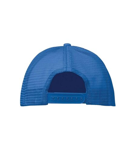 Bubble Trucker Cap White Blue MidOcean