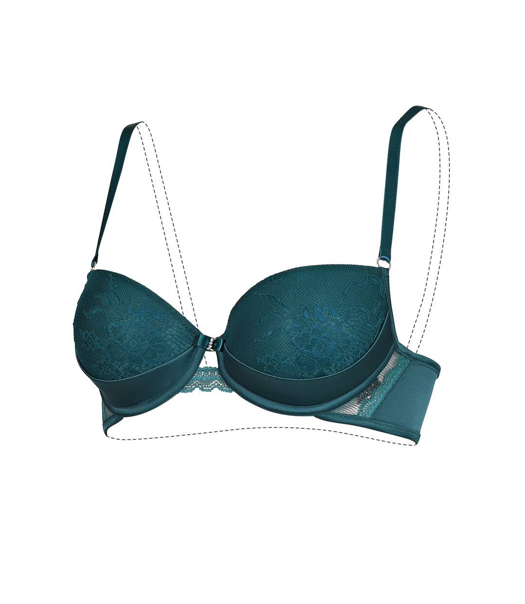 Soutien-gorge préformé Eternity vert Lisca