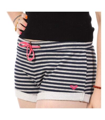 Short à Rayures Gris/Marine Femme Roxy Yassmu - L