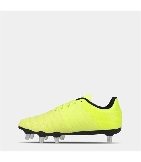 Mens Power Sg Leather Rugby Boots Yellow Black KooGa