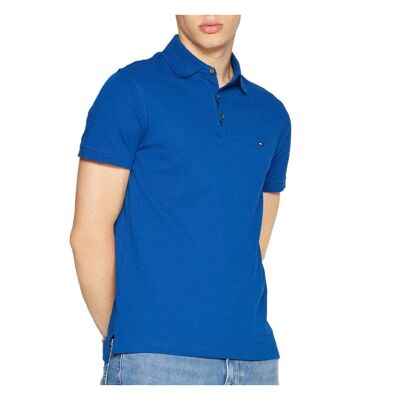 Polo Bleu Vif Homme Tommy Hilfiger 1985 - L