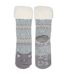 Isotoner Chaussettes d'intérieur femme maille jacquard, picots antidérapants-2