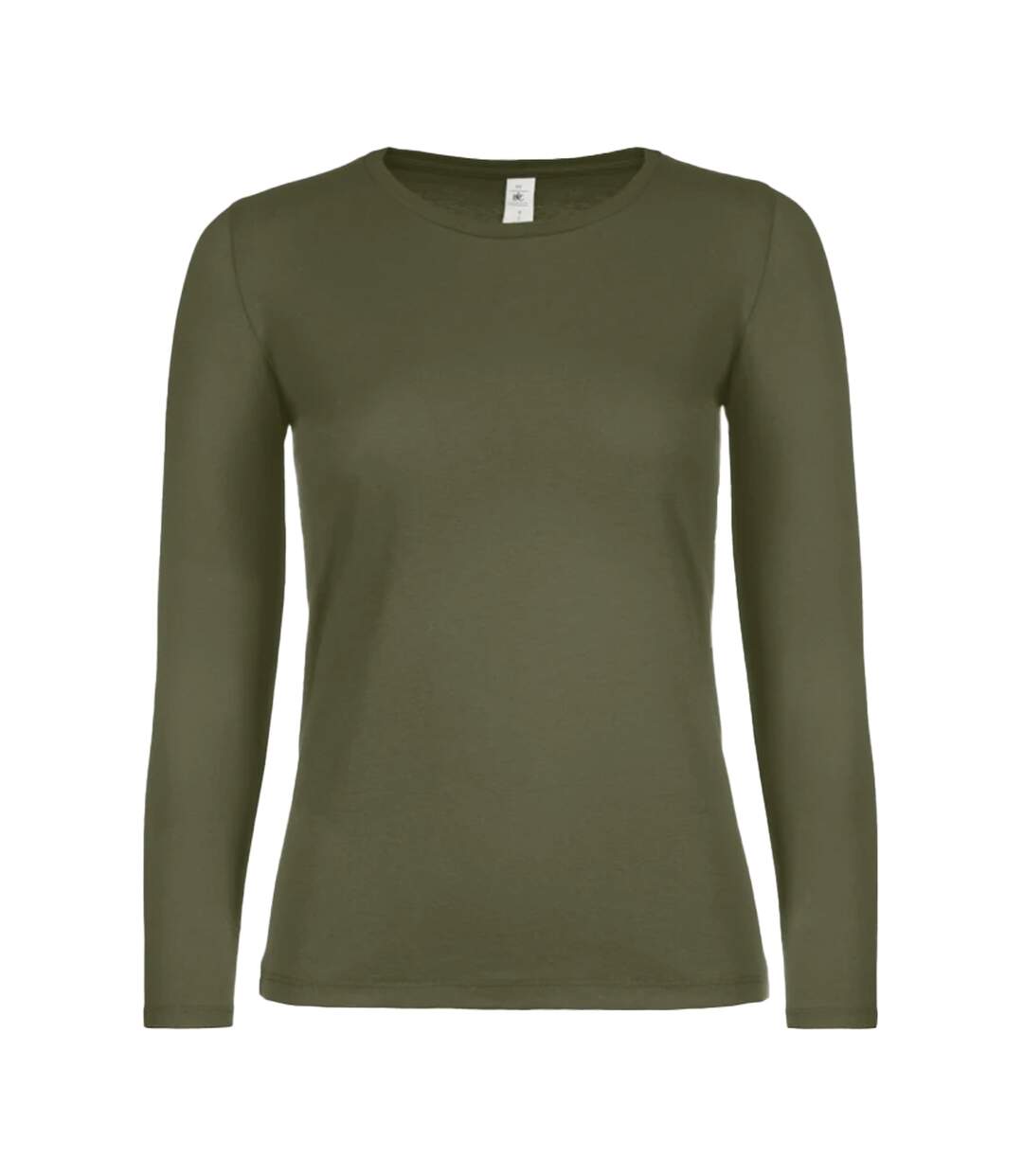 T-shirt Manches Longues #e150 Femme Vert Kaki B&C-1