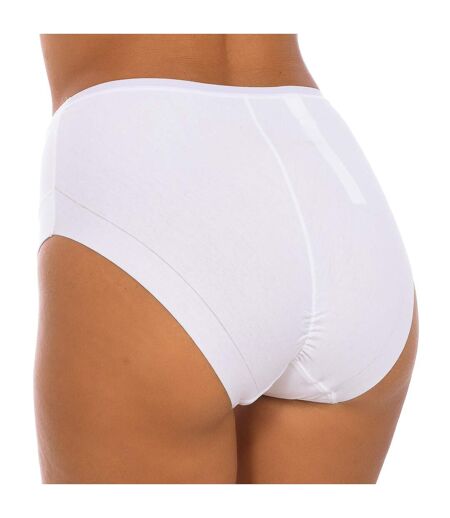 Women's invisible cotton band slip panties made of elastic fabric 1031863