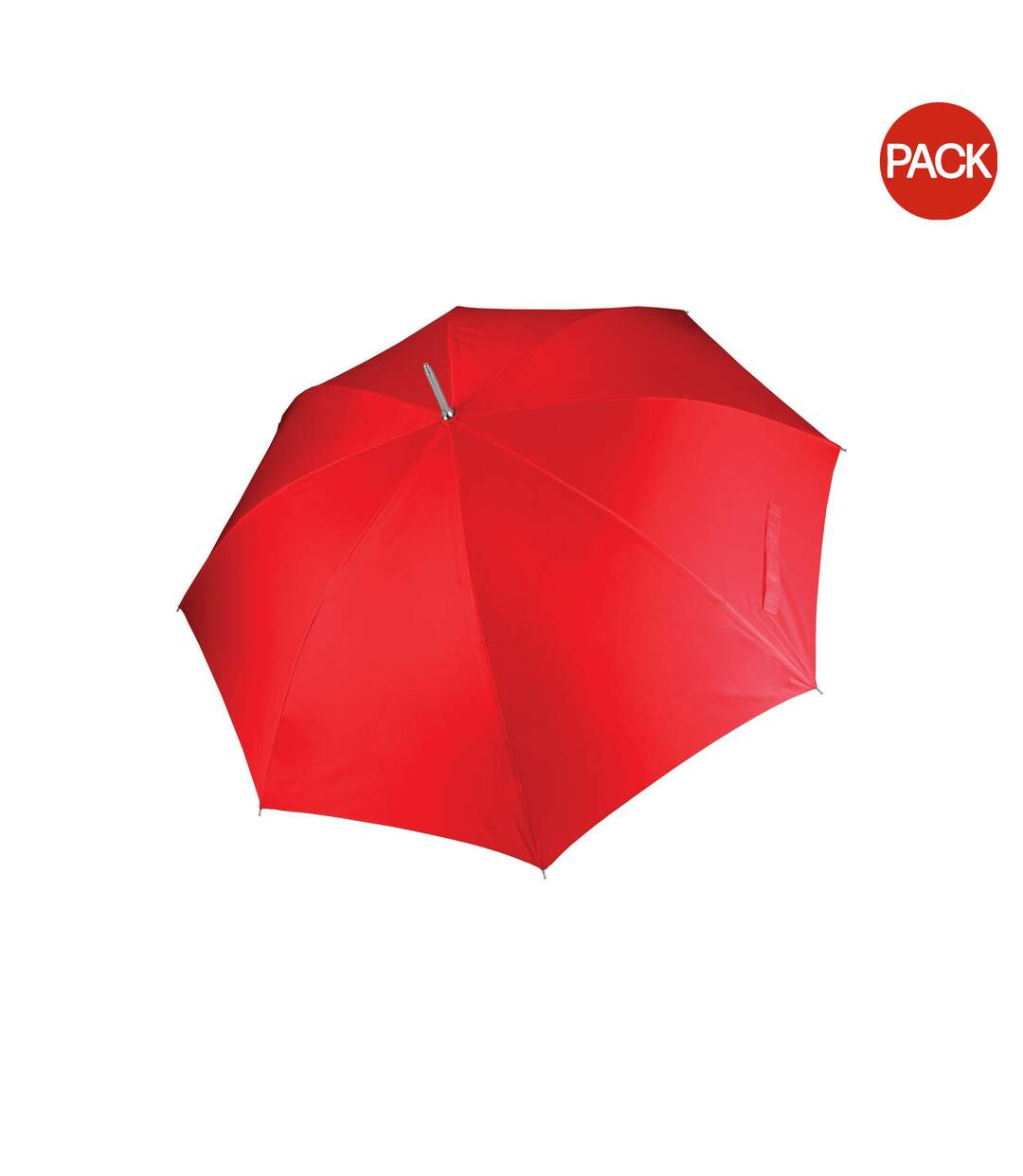 Kimood Unisex Auto Opening Golf Umbrella (Pack of 2) (Red) (One Size) - UTRW7021-1