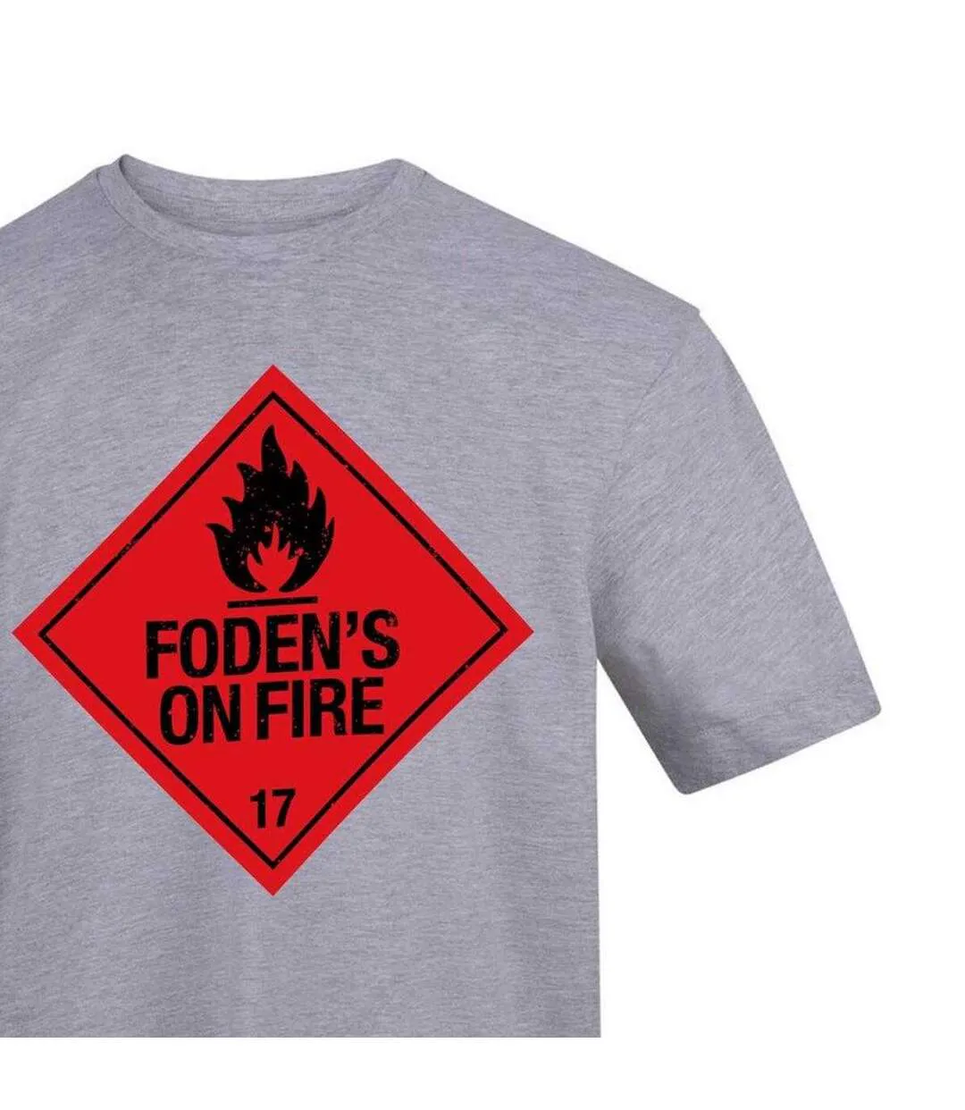 Unisex Adult Foden´s On Fire T-shirt Grey AWD-3
