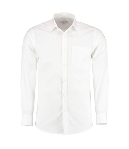 Mens Long Sleeve Poplin Shirt White Kustom Kit