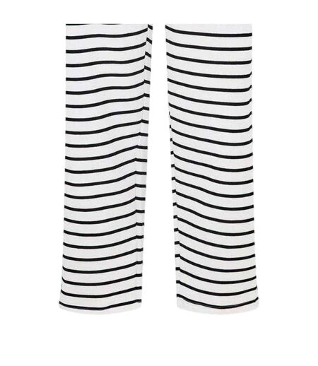 Womens/ladies Sweatpants White Black Pieces