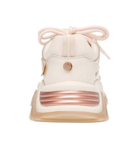 Baskets Kingdome Femme Crème Rose Doré Steve Madden