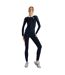 Womens/ladies Full Zip Technical Top Navy Red Run-1
