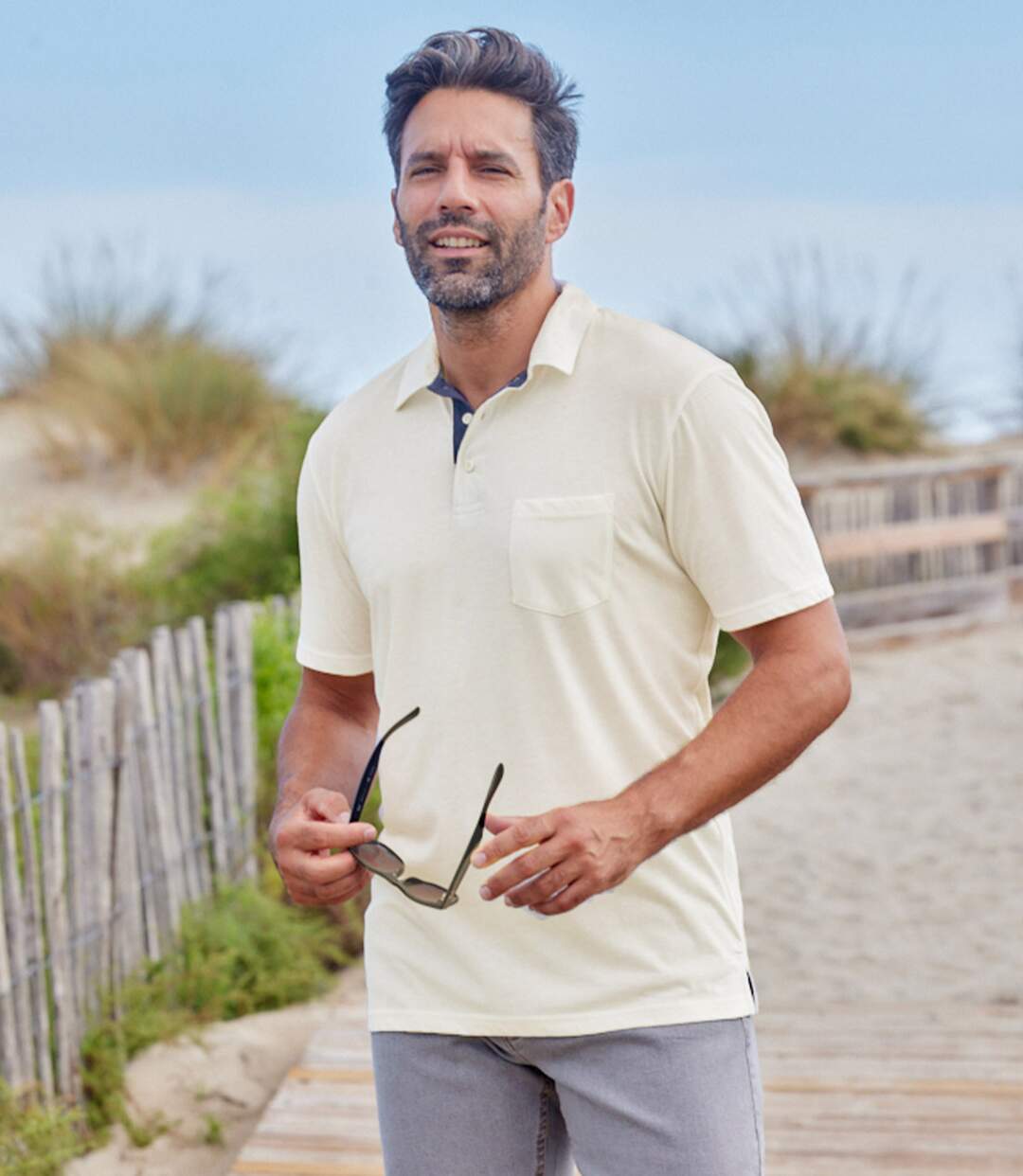 Lot de 5 Polos Jersey Casual-3