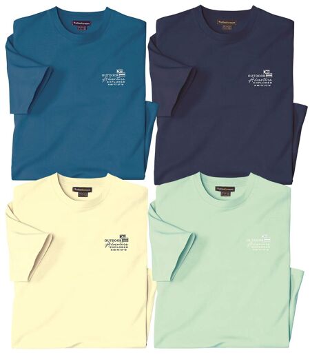 Le Lot de 4 Tee-Shirts Coton Unis