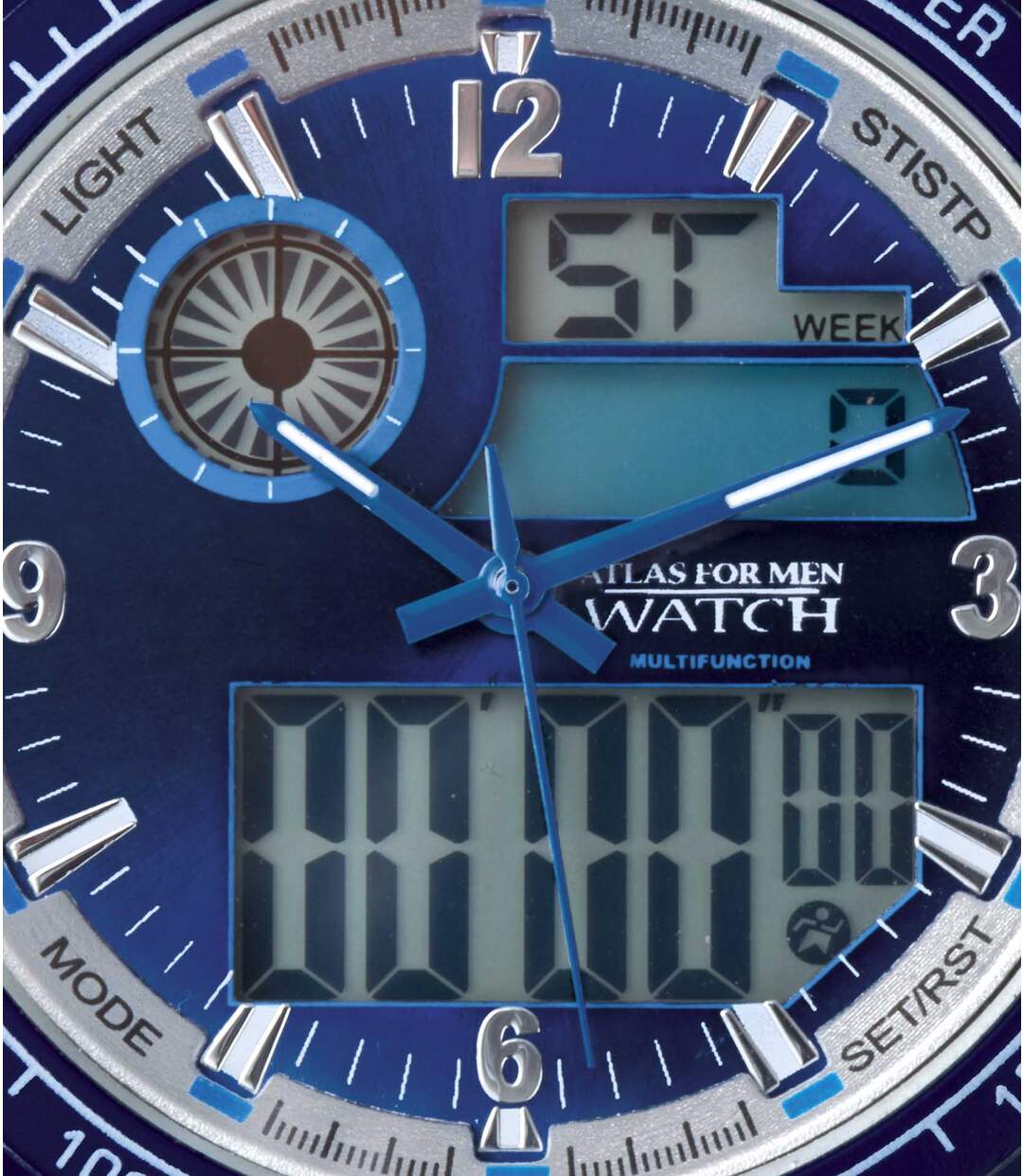 Zegarek analogowo-cyfrowy z chronometrem Atlas For Men