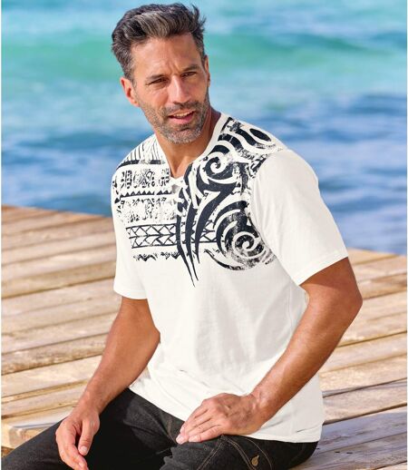 Tee-shirt Col Lacé Destination Pacific 