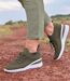 Les Baskets Chaussettes Kaki-2